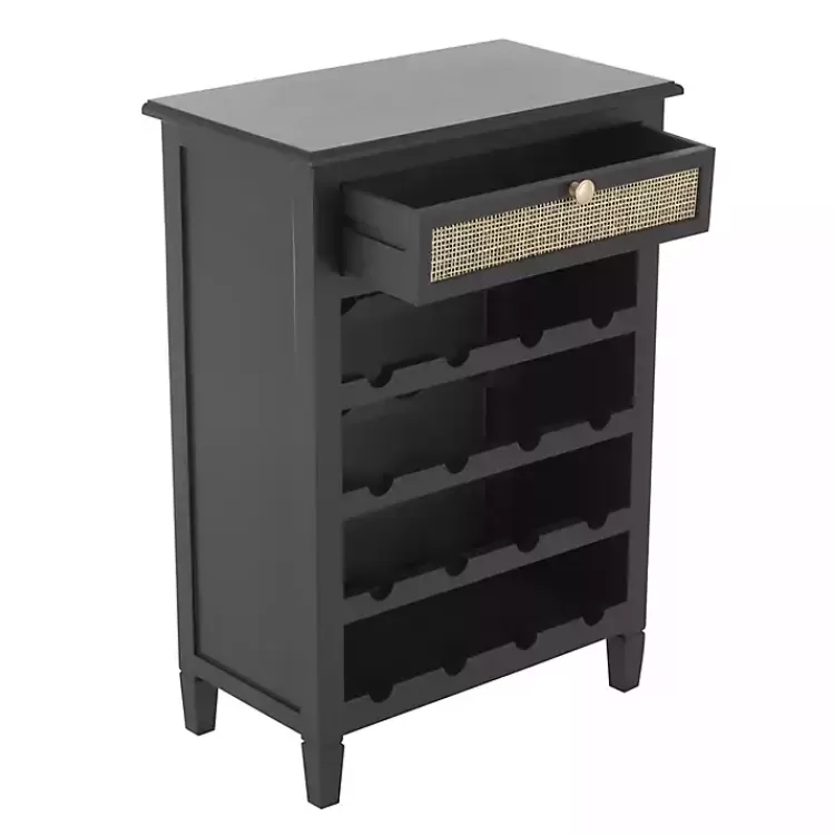 Wood & Natural Rattan Wine Bottle Cabinet>Kirklands Home Hot
