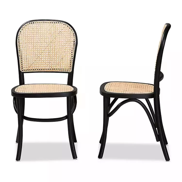 black_wood__rattan_bree_dining_chairs_set_of__3.webp Black Wood & Rattan Bree Dining Chairs, Set of 2>Kirklands Home Flash Sale