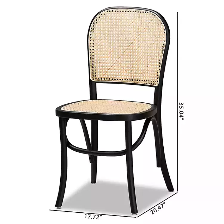 black_wood__rattan_bree_dining_chairs_set_of__8.webp Black Wood & Rattan Bree Dining Chairs, Set of 2>Kirklands Home Flash Sale