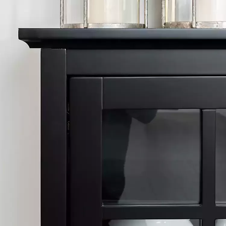 black_wood_and_glass_buffet_cabinet_2.webp Wood and Glass Buffet Cabinet>Kirklands Home Best