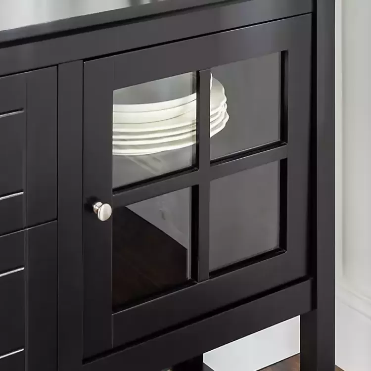 black_wood_and_glass_buffet_cabinet_3.webp Wood and Glass Buffet Cabinet>Kirklands Home Best