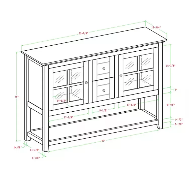black_wood_and_glass_buffet_cabinet_4.webp Wood and Glass Buffet Cabinet>Kirklands Home Best