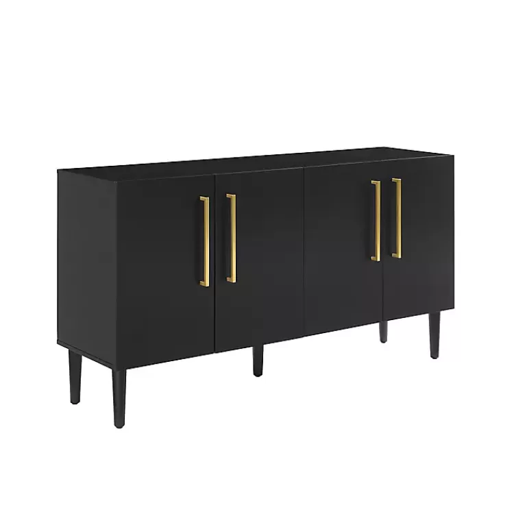 Wood and Gold 4-Door Cabinet>Kirklands Home Hot