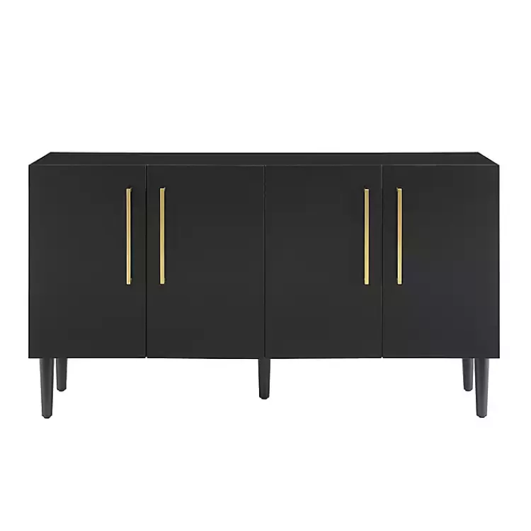 Wood and Gold 4-Door Cabinet>Kirklands Home Hot
