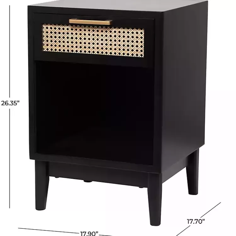 black_wood_and_natural_rattan_drawer_nightstand_3.webp Wood and Natural Rattan Drawer Nightstand>Kirklands Home Store