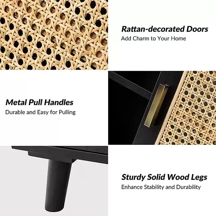 black_wood_and_rattan_carpinteria_cabinet_5.webp Wood and Rattan Carpinteria Cabinet>Kirklands Home Discount