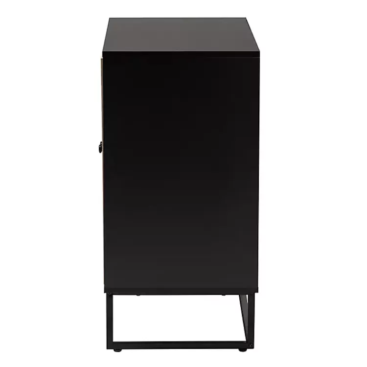 black_wood_and_rattan_door_cabinet_3.webp Wood and Rattan 2-Door Cabinet>Kirklands Home Discount