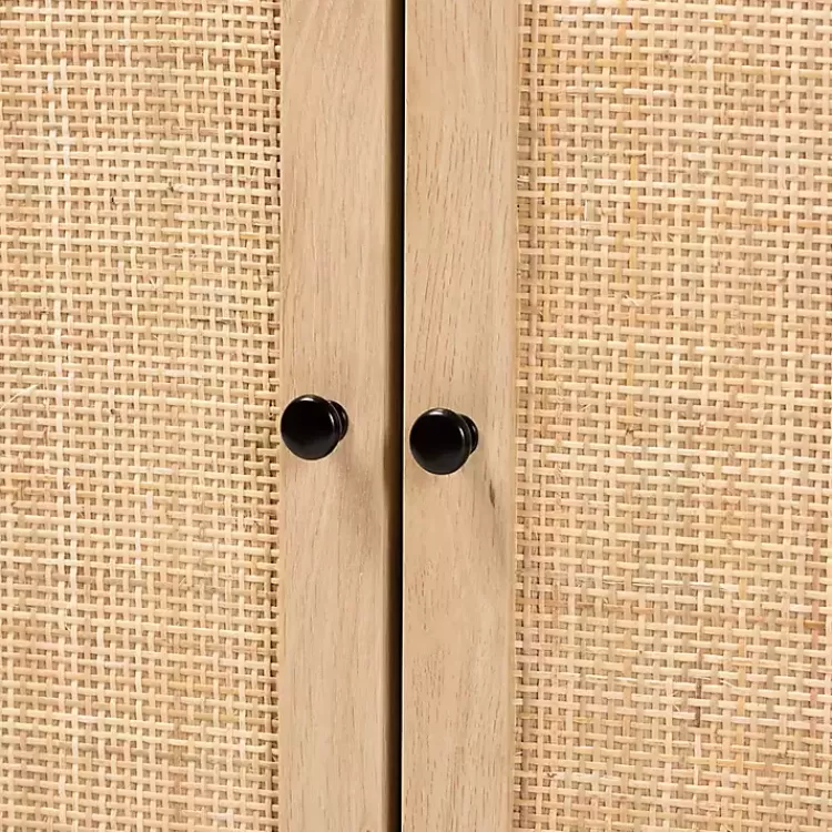 black_wood_and_rattan_door_cabinet_4.webp Wood and Rattan 2-Door Cabinet>Kirklands Home Discount
