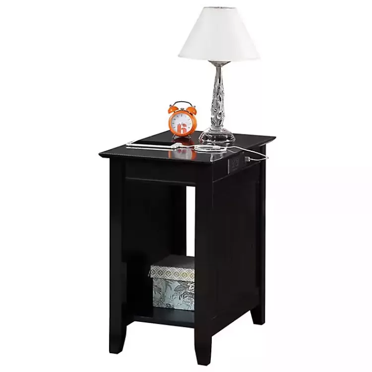 black_wood_charging_open_accent_table_2.webp Wood Charging Open Accent Table>Kirklands Home Discount