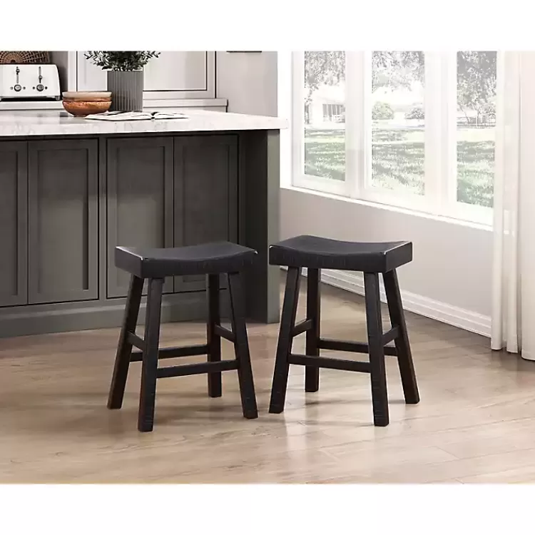 Wood Counter Stools, Set of 2>Kirklands Home Clearance