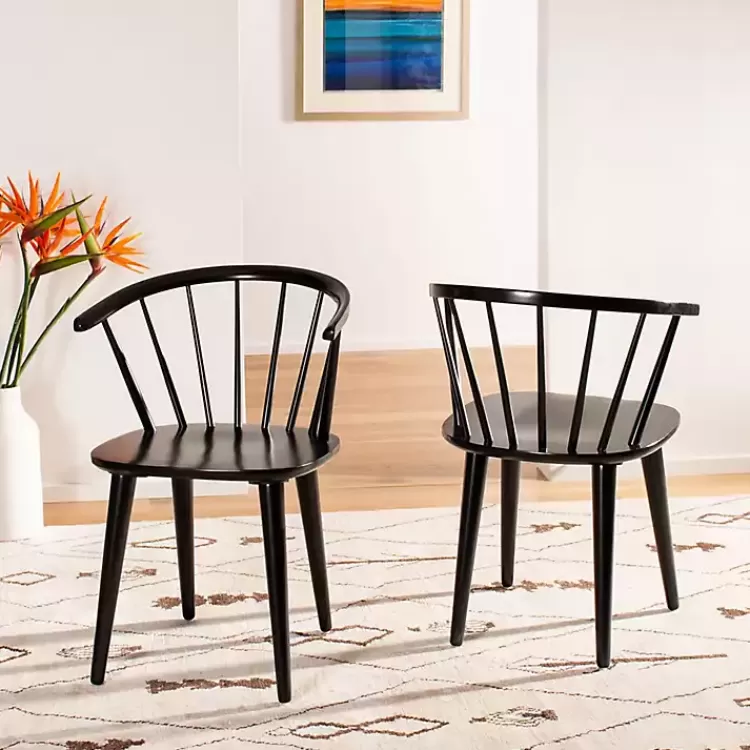Wood Curved Spindle Dining Chairs, Set of 2>Kirklands Home Fashion