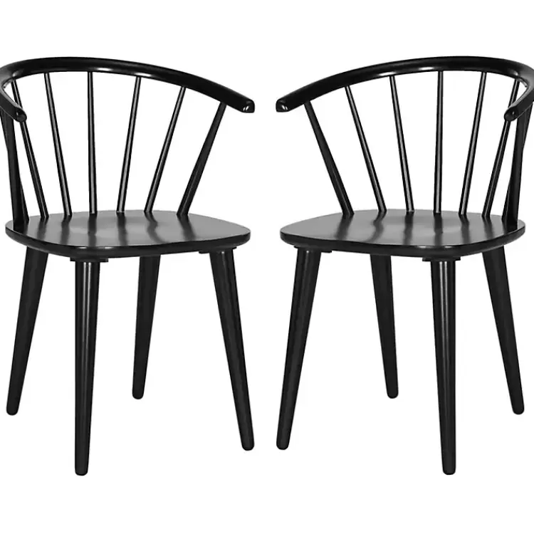 Wood Curved Spindle Dining Chairs, Set of 2>Kirklands Home Fashion