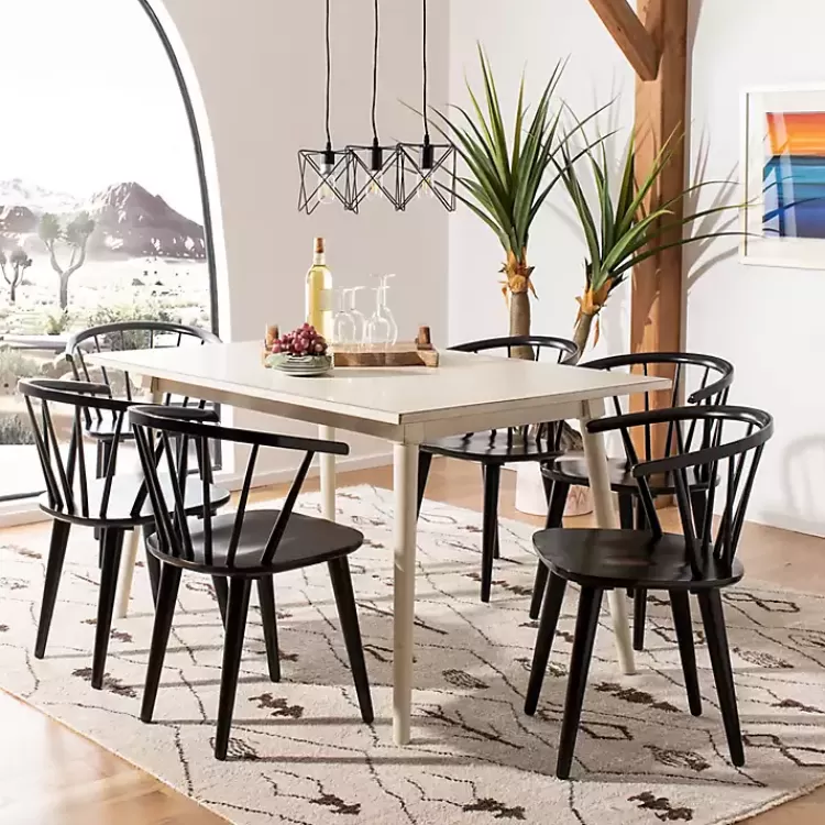 black_wood_curved_spindle_dining_chairs_set_of__3.webp Wood Curved Spindle Dining Chairs, Set of 2>Kirklands Home Fashion