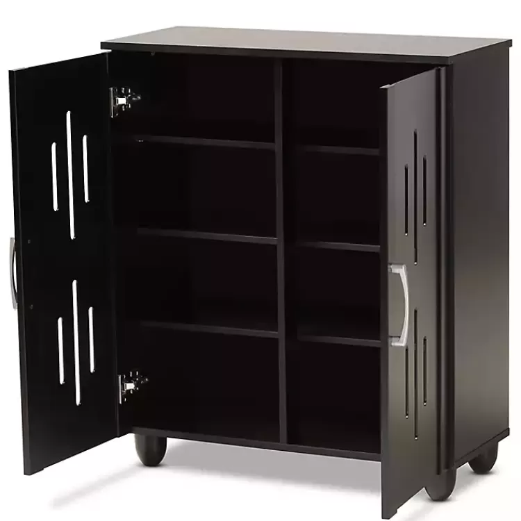Wood Cut-Out Shoe Storage Cabinet>Kirklands Home Flash Sale