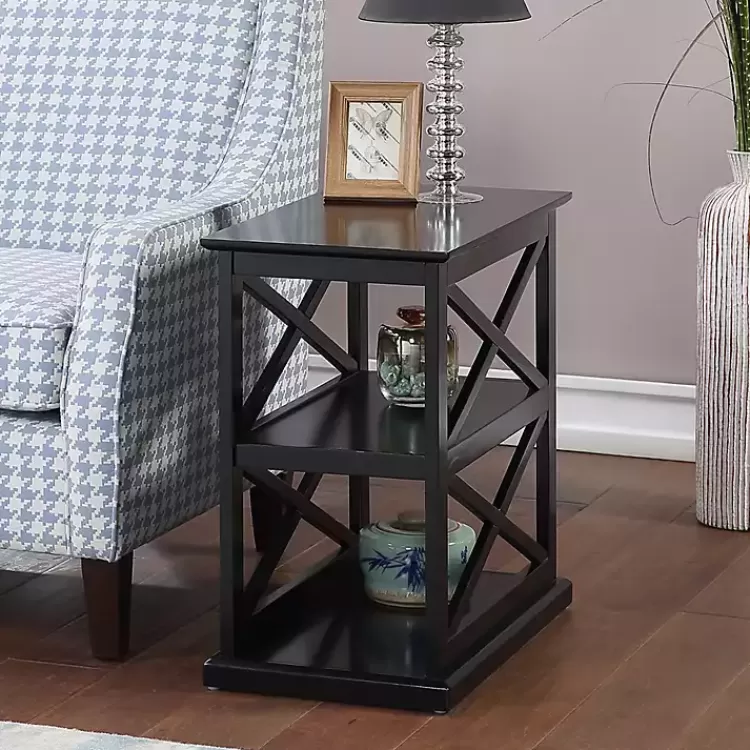 Wood Double X Sides Accent Table>Kirklands Home Hot