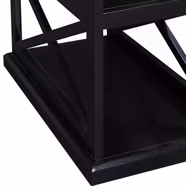 black_wood_double_x_sides_accent_table_3.webp Wood Double X Sides Accent Table>Kirklands Home Hot