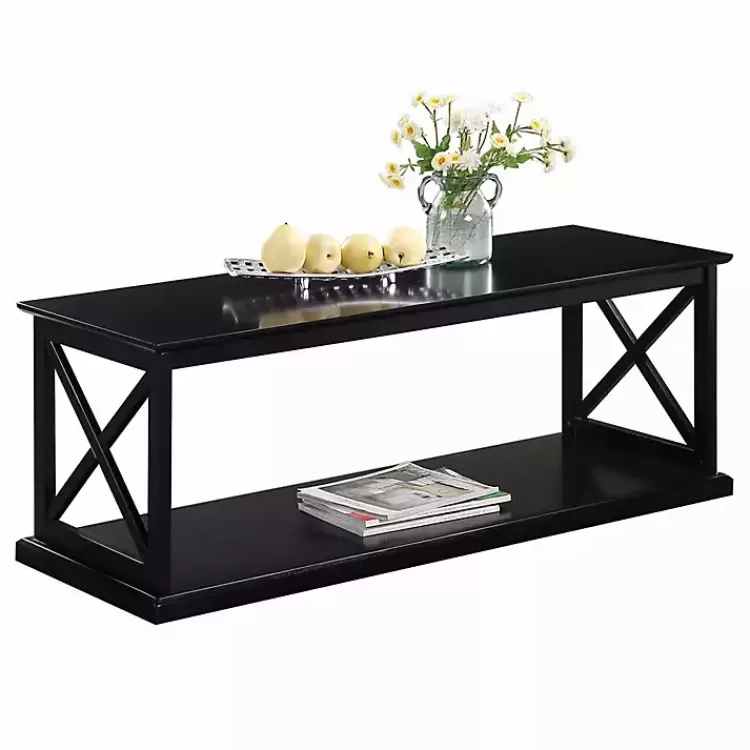 Wood Double X Sides Coffee Table>Kirklands Home Best Sale