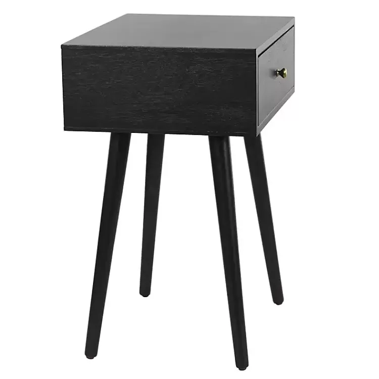 black_wood_drawer_arthur_accent_table_2.webp Wood 1-Drawer Arthur Accent Table>Kirklands Home New