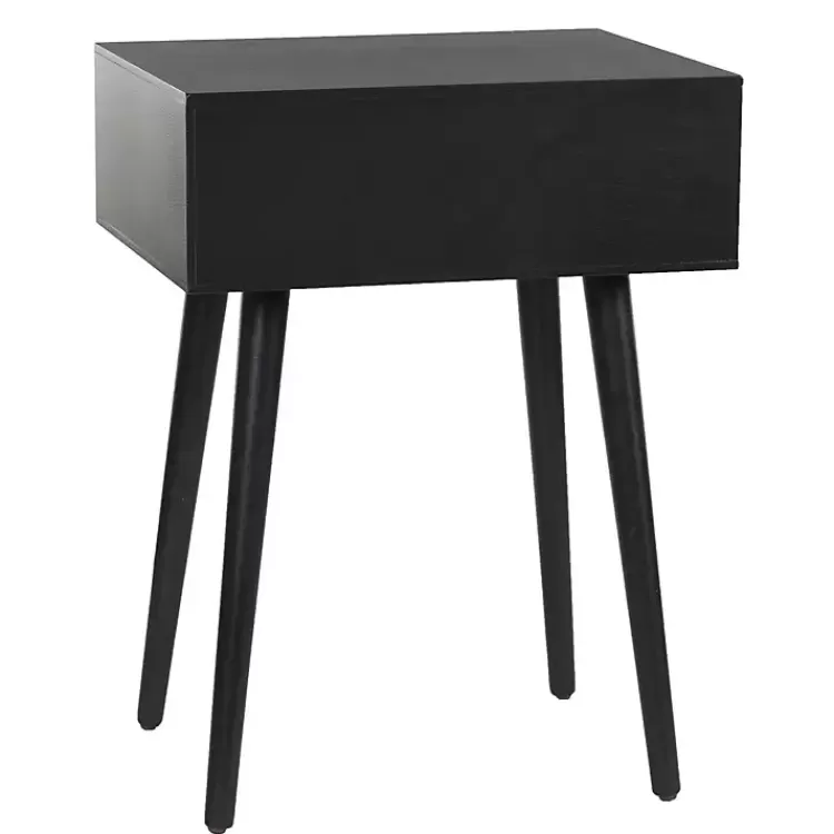 black_wood_drawer_arthur_accent_table_3.webp Wood 1-Drawer Arthur Accent Table>Kirklands Home New