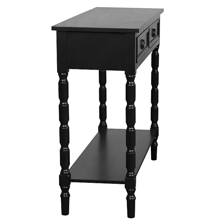 black_wood_drawer_barrett_console_table_2-1.webp Wood 2-Drawer Barrett Console Table>Kirklands Home New