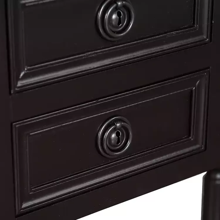 black_wood_drawer_barrett_console_table_5.webp Wood 4-Drawer Barrett Console Table>Kirklands Home Cheap