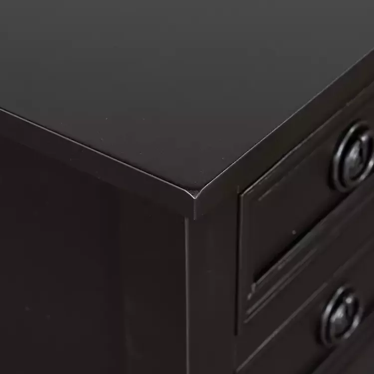 black_wood_drawer_barrett_console_table_6.webp Wood 4-Drawer Barrett Console Table>Kirklands Home Cheap