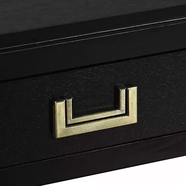 black_wood_drawer_layla_console_table_5.webp Wood 2-Drawer Layla Console Table>Kirklands Home Best
