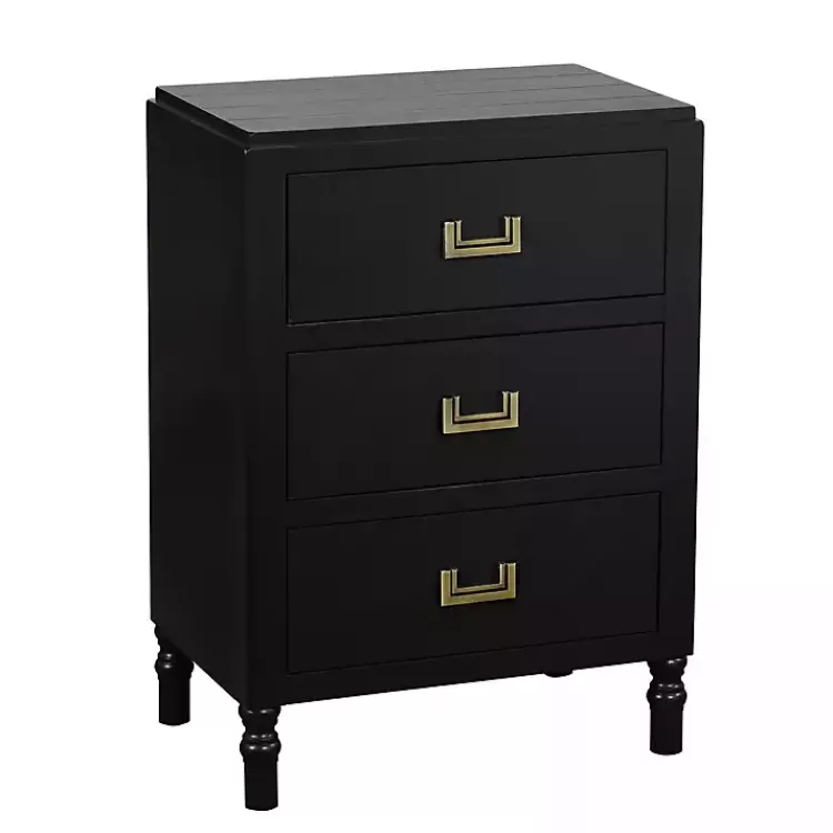 Wood 3-Drawer Layla Nightstand>Kirklands Home Clearance
