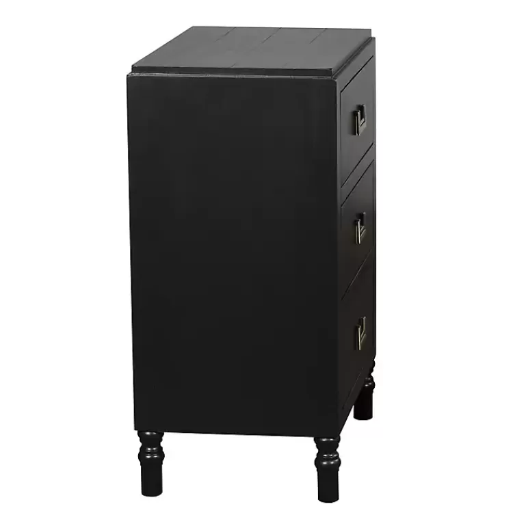 black_wood_drawer_layla_nightstand_2.webp Wood 3-Drawer Layla Nightstand>Kirklands Home Clearance