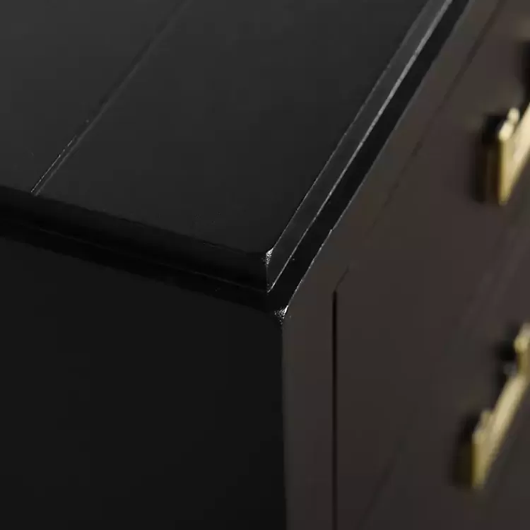 black_wood_drawer_layla_nightstand_5.webp Wood 3-Drawer Layla Nightstand>Kirklands Home Clearance