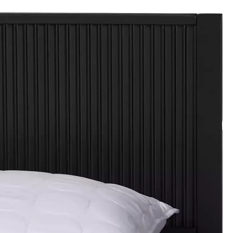 black_wood_fluted_headboard_primrose_queen_bed_3.webp Wood Fluted Headboard Primrose Queen Bed>Kirklands Home Cheap