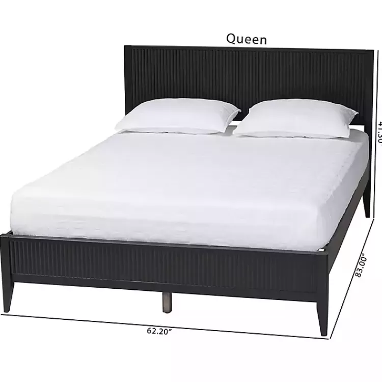 black_wood_fluted_headboard_primrose_queen_bed_8.webp Wood Fluted Headboard Primrose Queen Bed>Kirklands Home Cheap