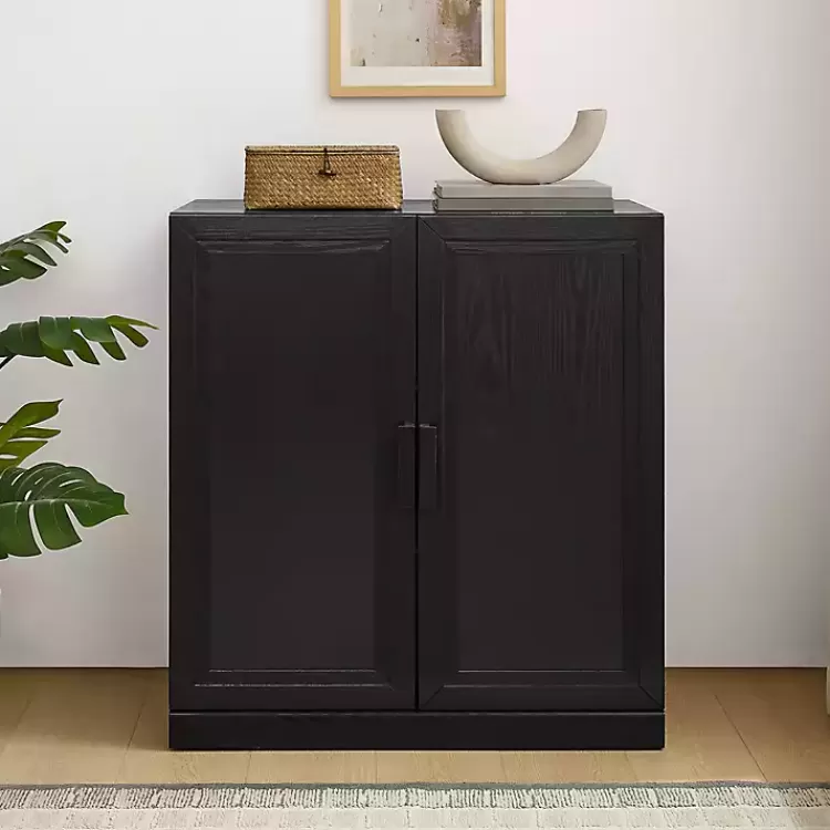 black_wood_grain_stackable_storage_cabinet_5.webp Wood Grain Stackable Storage Cabinet>Kirklands Home Fashion