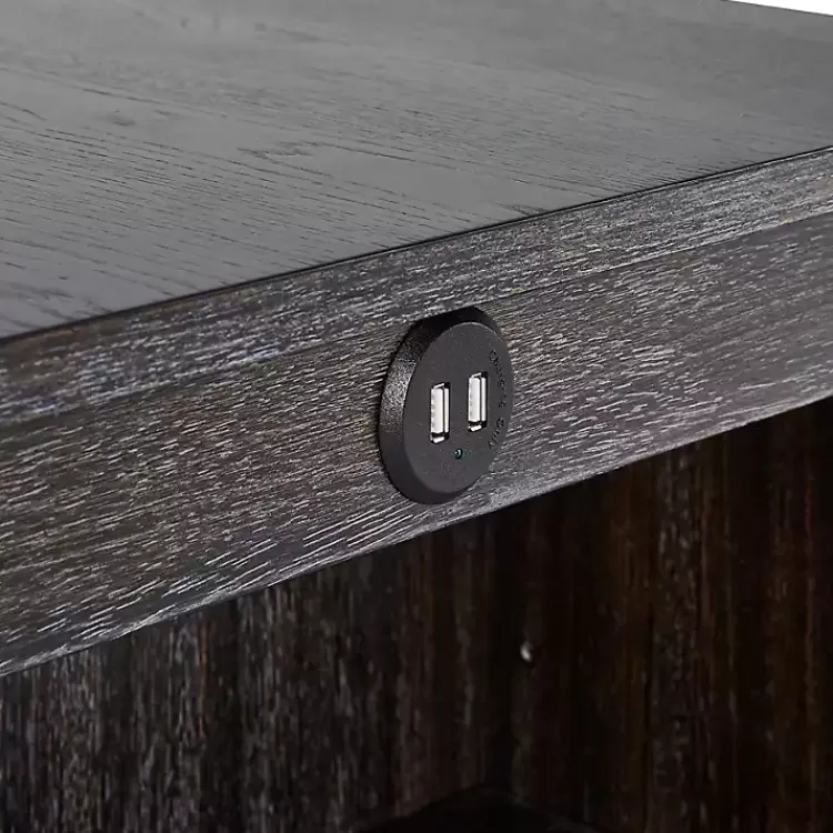 black_wood_linen_pc_usb_island_and_stool_set_2.webp Black Wood Linen 3-pc. USB Island and Stool Set>Kirklands Home Online