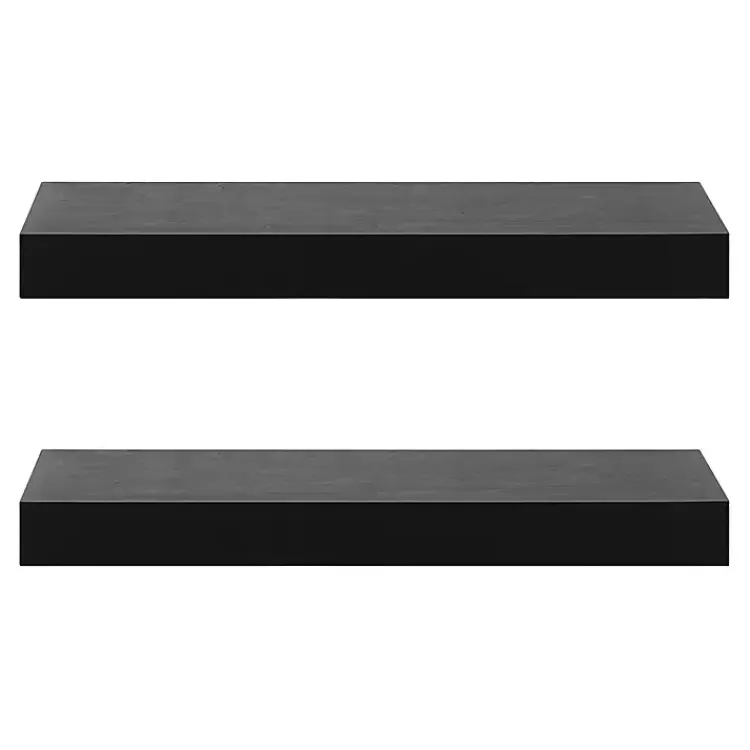 black_wood_pc_floating_shelves__in_2-1.webp Black Wood 2-pc. Floating Shelves, 24 in.>Kirklands Home Online