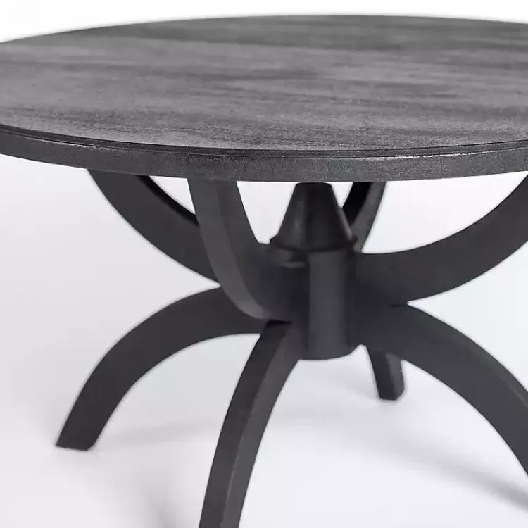 black_wood_round_dori_coffee_table_2.webp Wood Round Dori Coffee Table>Kirklands Home Flash Sale