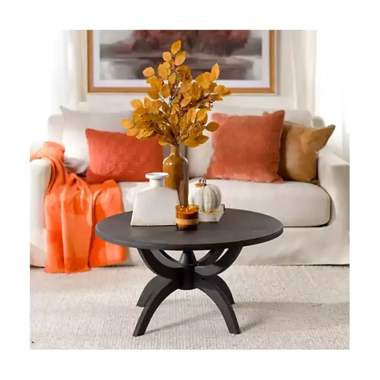 black_wood_round_dori_coffee_table_4.webp Wood Round Dori Coffee Table>Kirklands Home Flash Sale