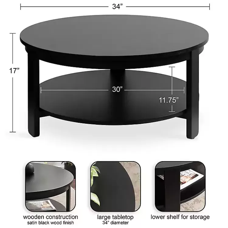 Wood Round Ford Coffee Table>Kirklands Home Hot
