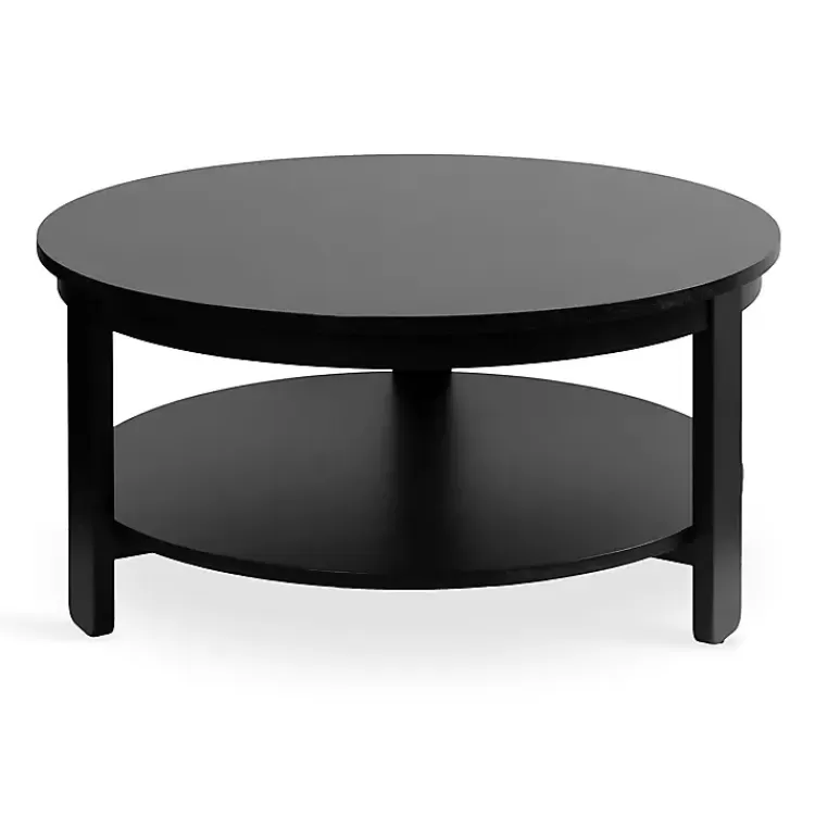 black_wood_round_ford_coffee_table_4.webp Wood Round Ford Coffee Table>Kirklands Home Hot