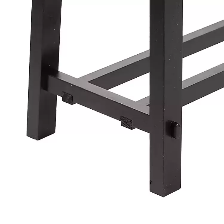black_wood_simple_farmhouse_bench_3.webp Wood Simple Farmhouse Bench>Kirklands Home Store