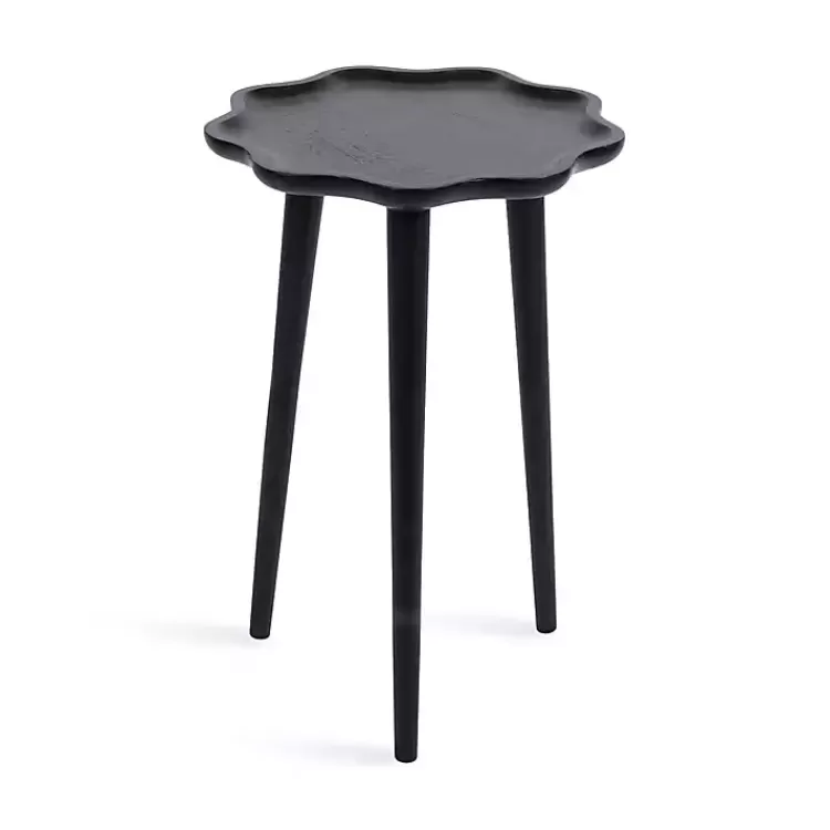 black_wood_wavy_accent_table_4.webp Wood Wavy Accent Table>Kirklands Home Clearance