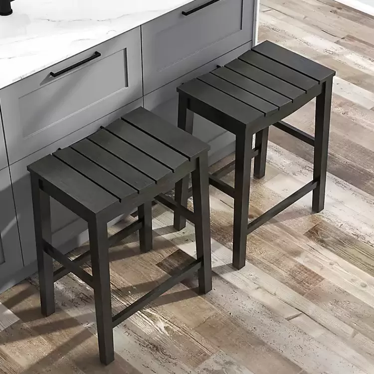 black_wood_whitcombe_counter_stools_set_of__4.webp Wood Whitcombe Counter Stools, Set of 2>Kirklands Home Hot