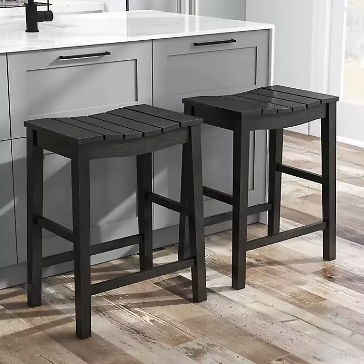 black_wood_whitcombe_counter_stools_set_of__5.webp Wood Whitcombe Counter Stools, Set of 2>Kirklands Home Hot