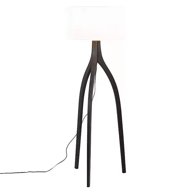 Wood Wishbone Floor Lamp>Kirklands Home Fashion