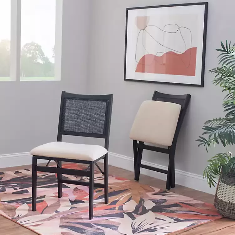 black_woven_cane_foldable_dining_chair_3.webp Black Woven Cane Foldable Dining Chair>Kirklands Home Best Sale