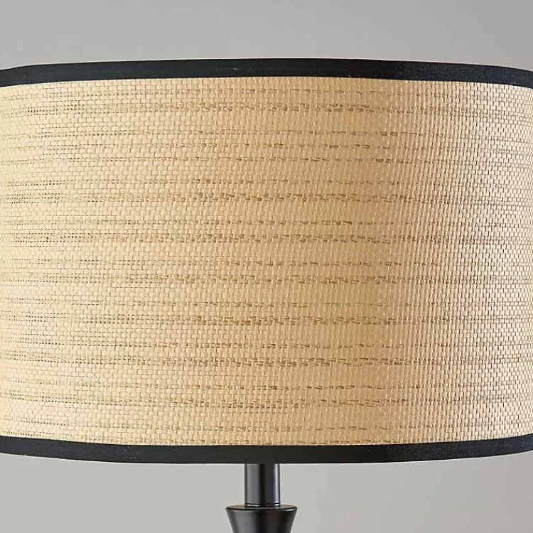 black_woven_rattan_shade_bailey_floor_lamp_4.webp Woven Rattan Shade Bailey Floor Lamp>Kirklands Home Best