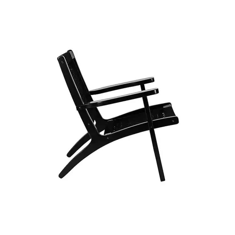 black_woven_rope_accent_chair_2.webp Woven Rope Accent Chair>Kirklands Home Store