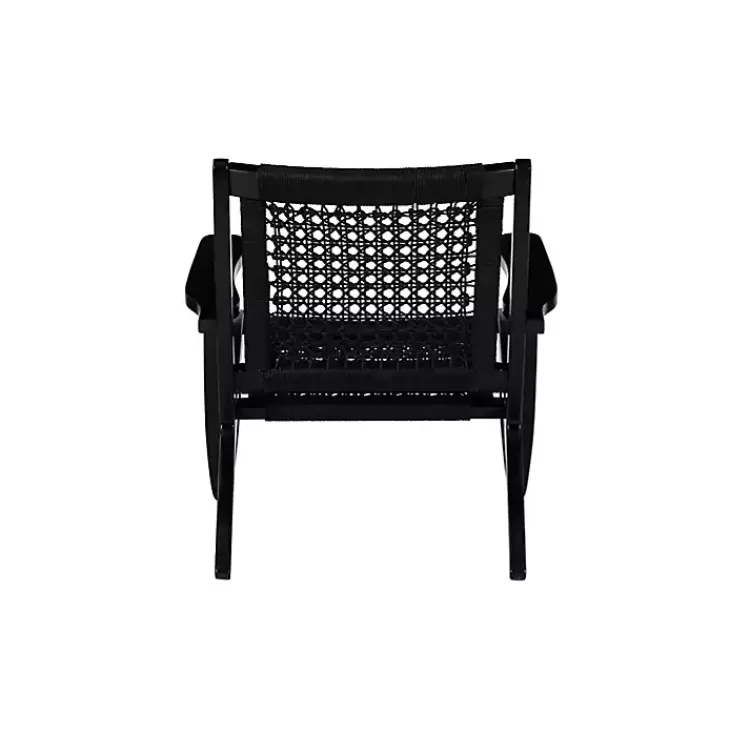 black_woven_rope_accent_chair_3.webp Woven Rope Accent Chair>Kirklands Home Store