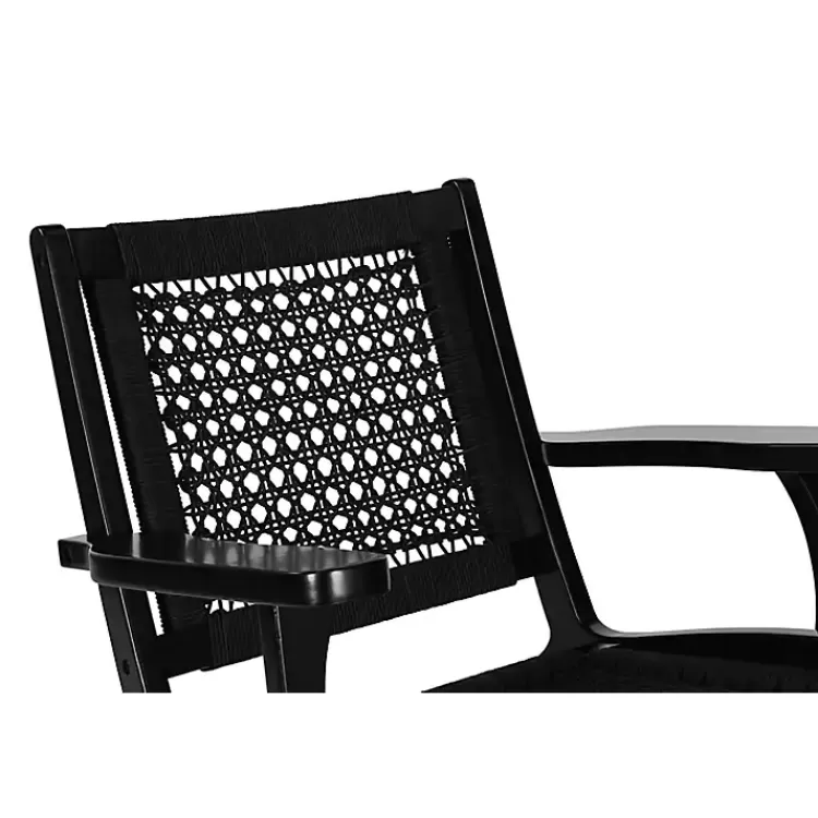 black_woven_rope_accent_chair_4.webp Woven Rope Accent Chair>Kirklands Home Store