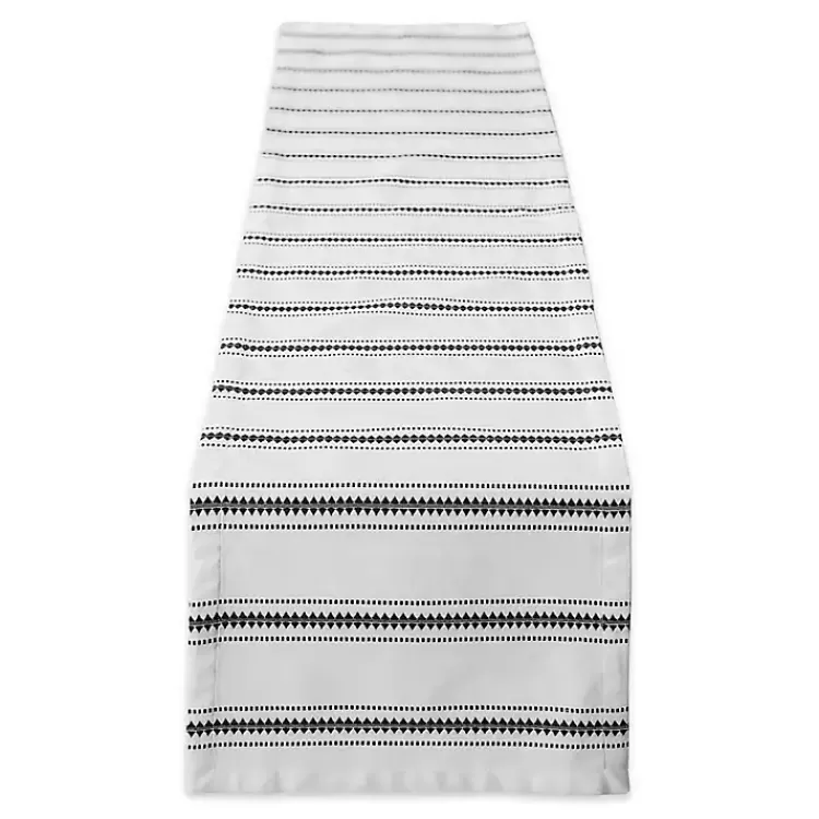 Zig Zag Dobby Stripe Table Runner, 72 in.>Kirklands Home Cheap